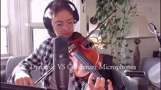 Microphone Comparison / dynamic mic vs condenser mic for Vocals, Strings, and guitar
