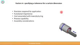 Design Engineering- Tolerancing : Factors in specifying tolerance