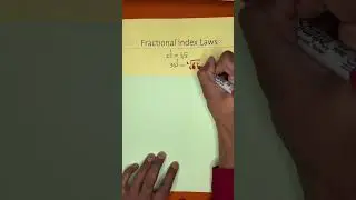 Day 8/30 Fractional index Laws #indices #mathinar #gcsemathsrevision