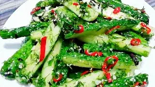 Сколько не приготовь - их всегда мало! Малосольные огурцы за 2 часа.