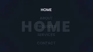 Creative Menu Hover Effect Using HTML and CSS