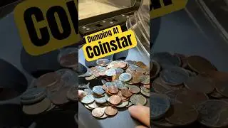 Dumping A Jar Of Coins At Coinstar No Fees! #coin #star