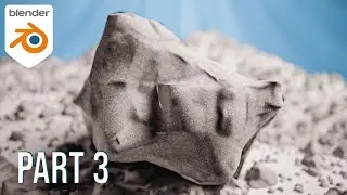 Low poly stone texturing Blender Tutorial