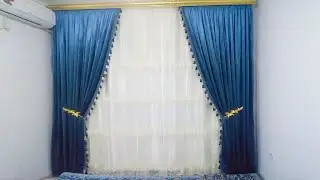 Qanday qilib chiroyli oddiy pardani tikish kerak / Как сшить красиво обычную штору #2