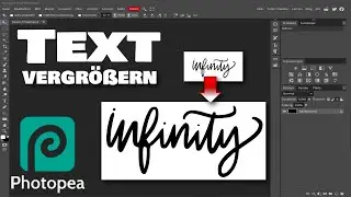 Photopea - Text vergrößern