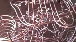 Copper Rolling Ball Sculpture 12- 3 tracks