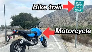 Riding My Honda Grom Through A Bicycle Trail (Cyclist Aren't Happy With Me)