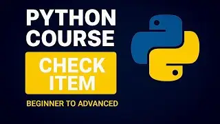 🐍 Python List Check Item 🔍 | How to Find Elements in a List | Python Beginners to Advanced 💻