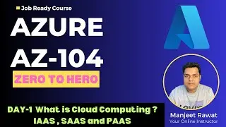 Azure AZ-104 Zero to Hero Playlist 2024 ! DAY-1 ! What is cloud computing ? IAAS , PAAS ,SAAS !