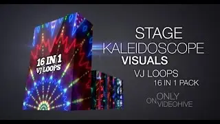 Stage Kaleidoscope Visuals VJ Loops Pack