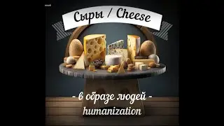 Сыры в образе людей нарисовала нейросеть / Cheese humanization made by neural network