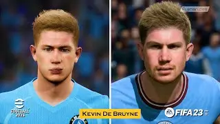 eFootball 2023 vs FIFA 23 | TOP 100+ Famous Player Faces Comparison😱✅ Haaland, Messi, Ronaldo