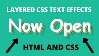 Layered CSS Text Effects - Simple Css Text Effects with HTML and CSS