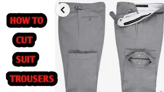 How to Cut Suit Trousers/Pants For Beginners #fashion #trouserspants #trousers #pants