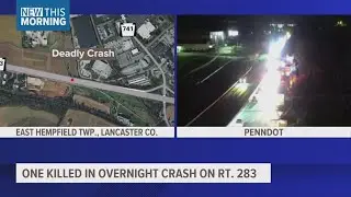 Section of Route 283 closed in Lancaster County for deadly crash