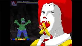 MUGEN Fight | Ronald McDonald VS Team Homer