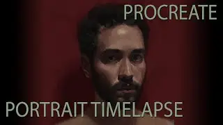 Procreate self-portrait Timelapse Video