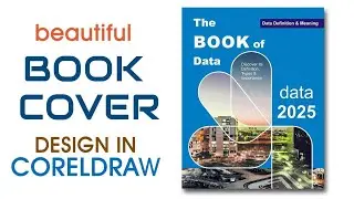 Make a professional book cover design in Coreldraw. 
