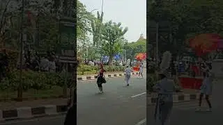 Latihan parade #dance #marching #17agustus #marchingshow #drumcorps #drumband #colorguard #mayoret