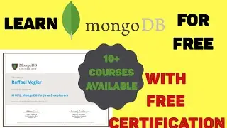 Learn  mongo DB For Free | mongo DB University Free Courses With Certification