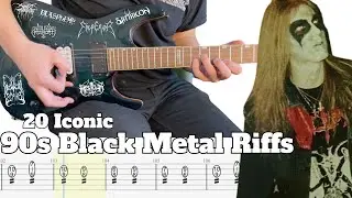 20 Iconic 90s Black Metal Riffs (with Guitar TAB)