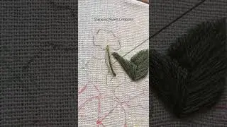 Easily embroider a curved line with Couching  #embroiderystitches