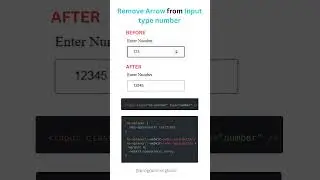 Remove Arrows From Number Inputs (Chrome)