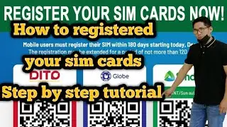 Paano mag register ng sim card, How to registered Globe sim cards