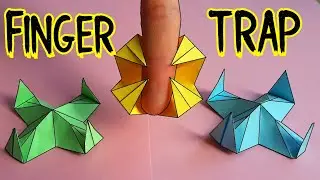 How to Make a Finger Trap Toy │Bear Trap Paper Model