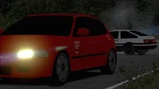 [Assetto Corsa]庄司慎吾  vs 藤原拓海 , Eng  Sub , 中文字幕