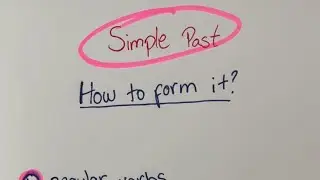 How to form the simple past? #english #learnenglish