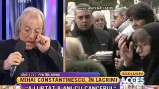 Mihai Constantinescu, cu ochii în lacrimi!
