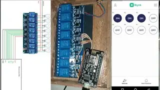 lampu otomatis iOT blynk.cloud active low relay 8 channel