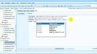 sqlite join, update and delete command