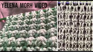 Узор-''Плотное клоке из резинки''.