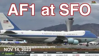 SFO PLANESPOTTING LIVE AF1 ARRIVES IN SAN FRANCISCO FOR APEC SUMMIT