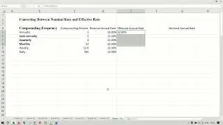 CONVERTING NOMINAL RATE TO EFFECTIVE RATE
