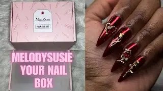 CHROME NAILS WITH A TWIST | MelodySusie Your Nail Box @MelodySusieOfficial