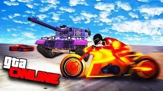 ОГРОМНЫЙ ТАНК ПРОТИВ МАШИНЫ! БЕШЕНЫЙ РЕЖИМ В ГТА 5! (GTA 5 Смешные Моменты)