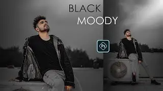 BLACK Preset colour grading in Photoshop & lightroom