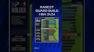 The Rarest Guard Build Name in NBA 2K24, Happens to be Comp Also! #nba2k24 #2kcommunity