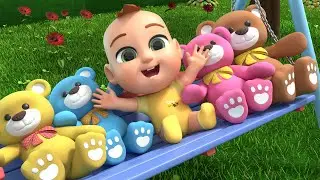 Teddy Plays on the Swing | Lalafun Nursery Rhymes & Baby Songs
