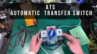 ATS automatic (automated) transfer switch for mains / gas generator / inverter switching 1 phase