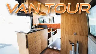 Beautiful Van Made ENTIRELY of BAMBOO! | Van Conversion Walkthrough