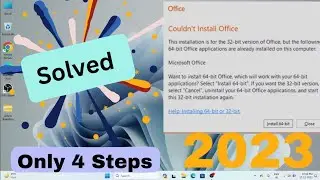 How to Fix MS Office 2019 installation error in  windows 11/10 || 2023