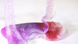 DIY Clear Galaxy Slime Liquid Glitter Slime