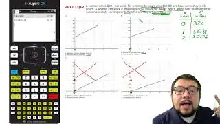Algebra 1 STAAR: Grossi Solves Question 12 from 2017 by Hand