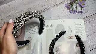 Розкішний обруч з камінням