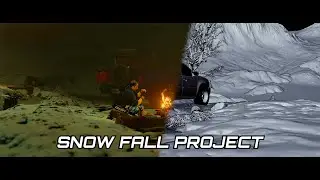 Blender Project Beautiful Snow Fall Environment  #blender #vfx #snow