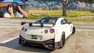 Nissan GTR R35 NISMO - The Crew Motorfest (Steering wheel gameplay)
